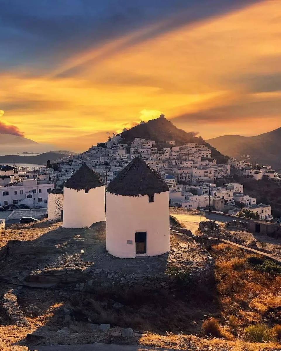 evening panorama, Ios evening panorama, Ios