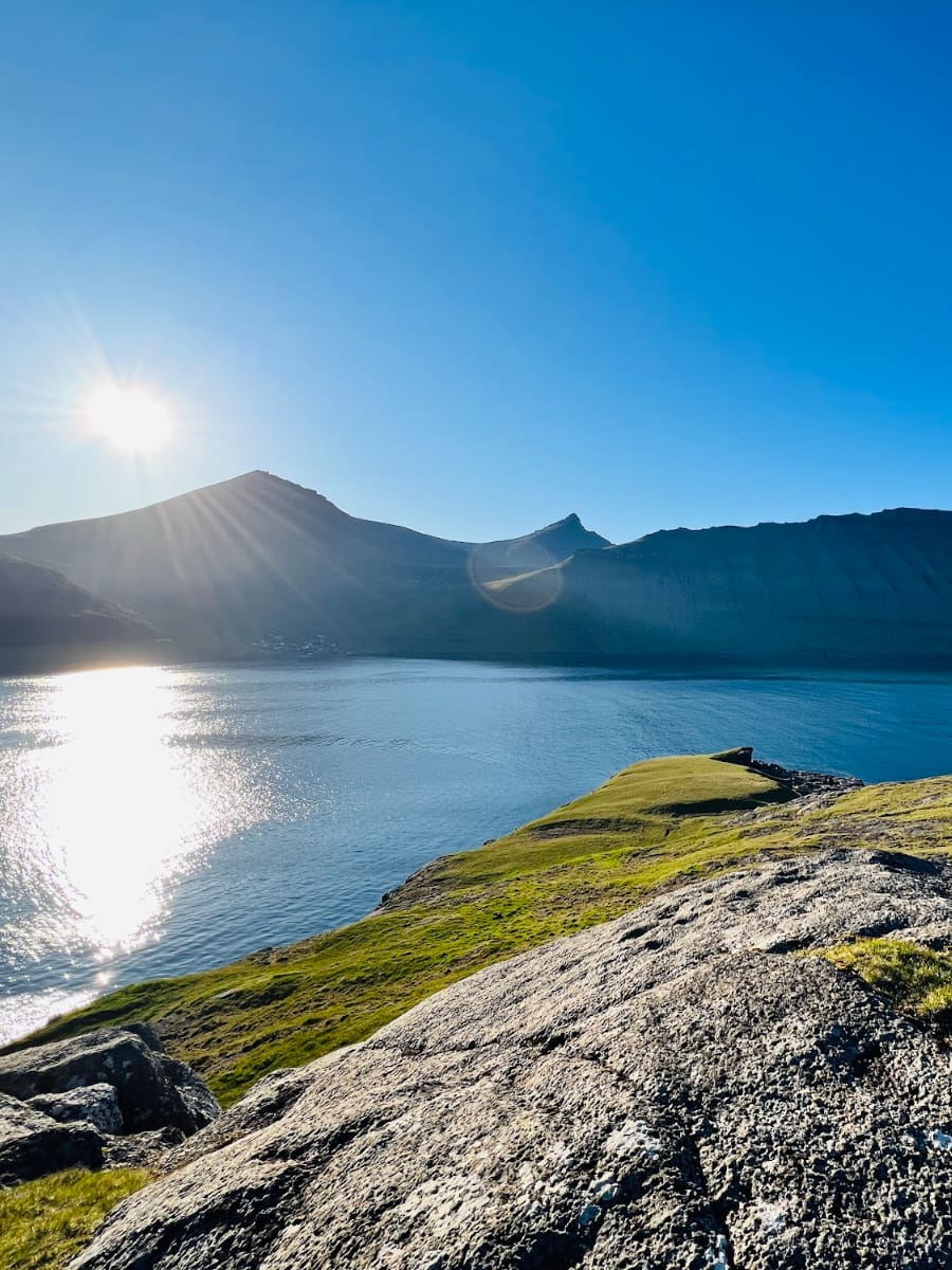 Gorge Elduvík, Faroe Islands Gorge Elduvík, Faroe Islands