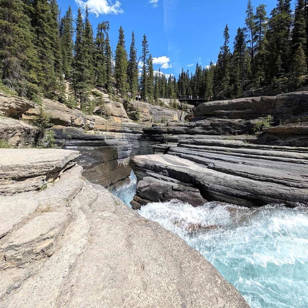 Sunwapta Falls Area Sunwapta Falls Area