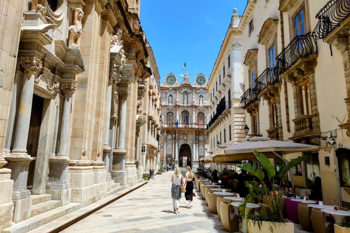 Centro storico di Trapani, Italia